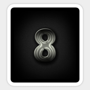 Number 8 Sticker